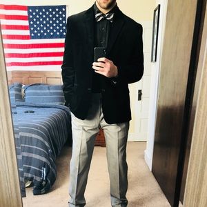 Alfani Black Velvet Slim Sport Coat